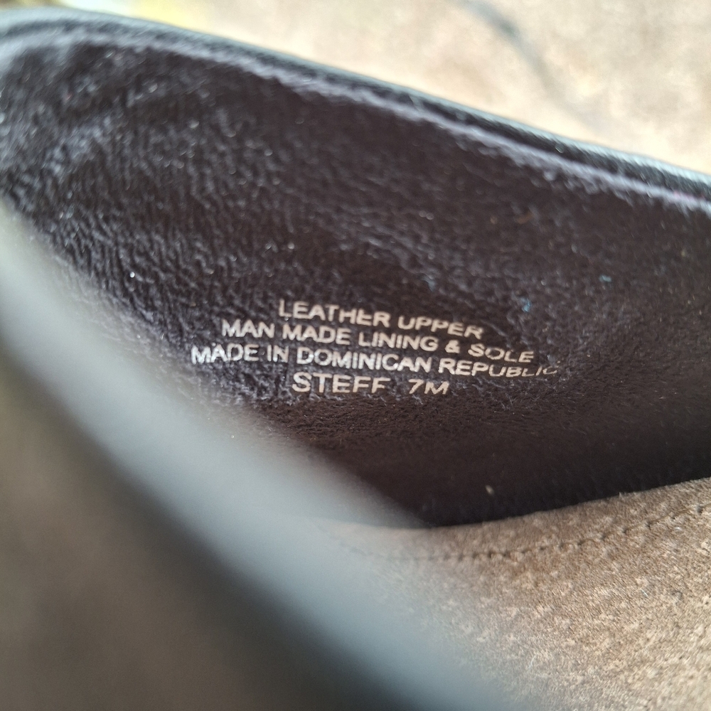 Leather Mule Michelle D Steffen Slip on Heel 7 - Picture 8 of 9
